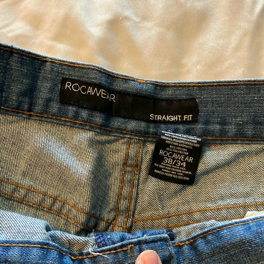 Men’s Rocawear Blue Denim Straight Fit Jeans